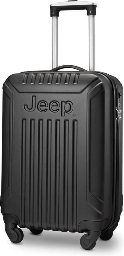jeep missouri handbagage koffer 4 wielen zwart tsa cijferslot