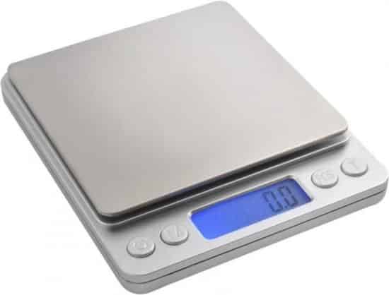 keukenweegschaal digitaal met kom compacte precisie weegschaal tot 2000 gram
