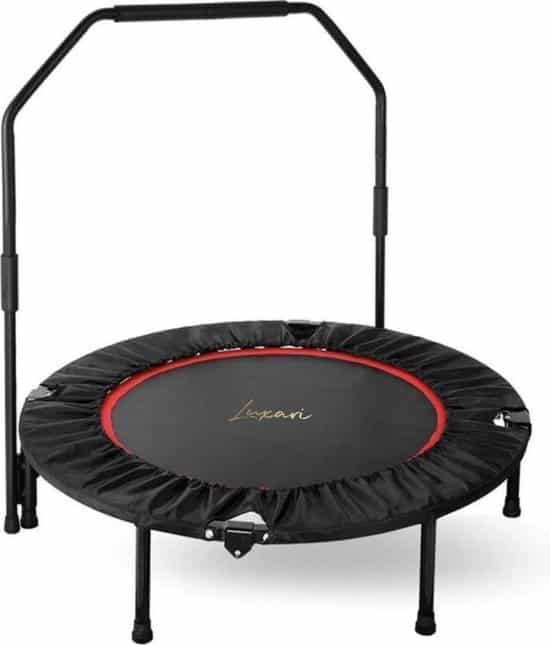 luxari hoogwaardige fitness bounce trampoline inclusief stang en