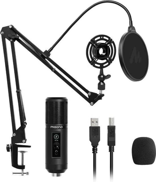 maono pm422 usb microfoon voor pc gaming microfoon arm popfilter