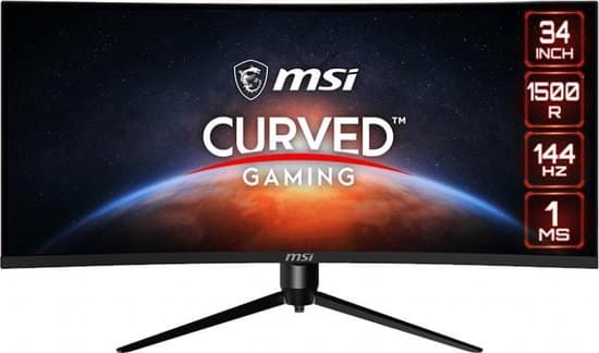 msi optix mag342cqr qhd va curved ultrawide 144hz gaming monitor 34 inch