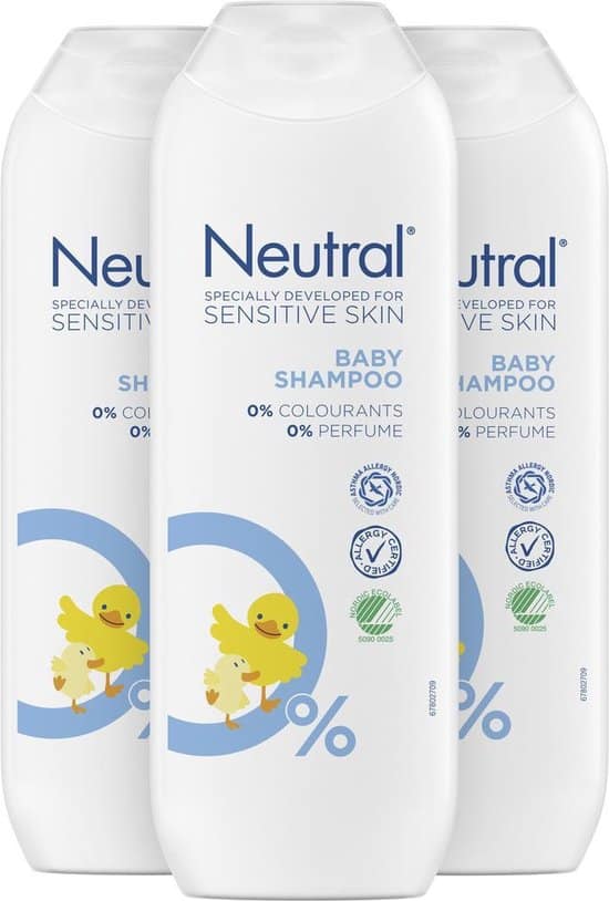 neutral 0 baby shampoo parfumvrij 3 x 250 ml voordeelverpakking