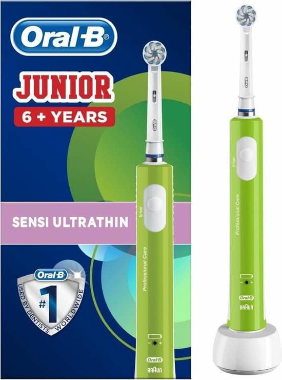 oral b junior elektrische tandenborstel groen