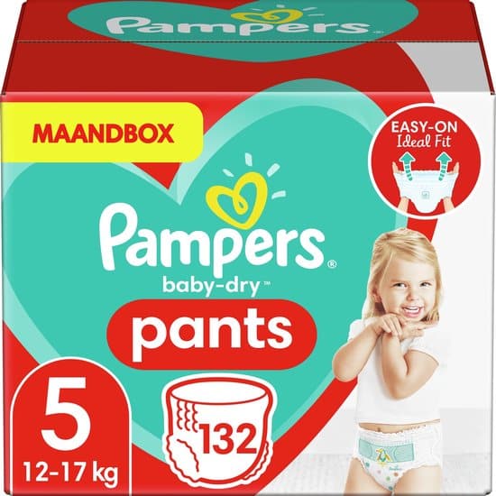 pampers baby dry pants luierbroekjes maat 5 12 17 kg 132 stuks maandbox 1