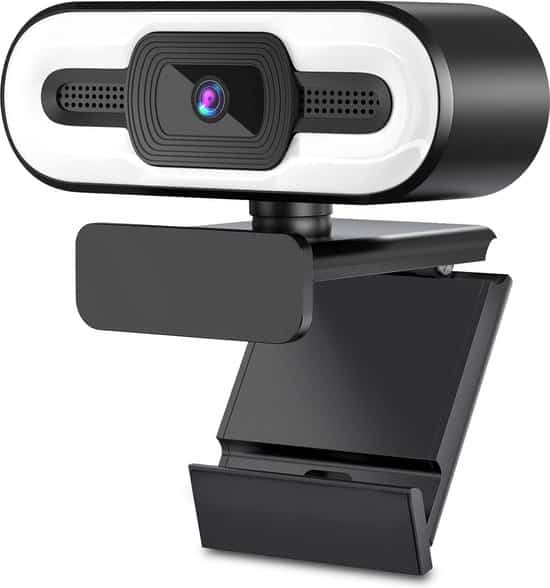 qtronic webcam voor pc webcam met microfoon en tripod webcam cover