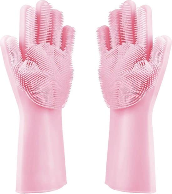 siliconen schoonmaak handschoenen huishoudhandschoenen poetshandschoenen