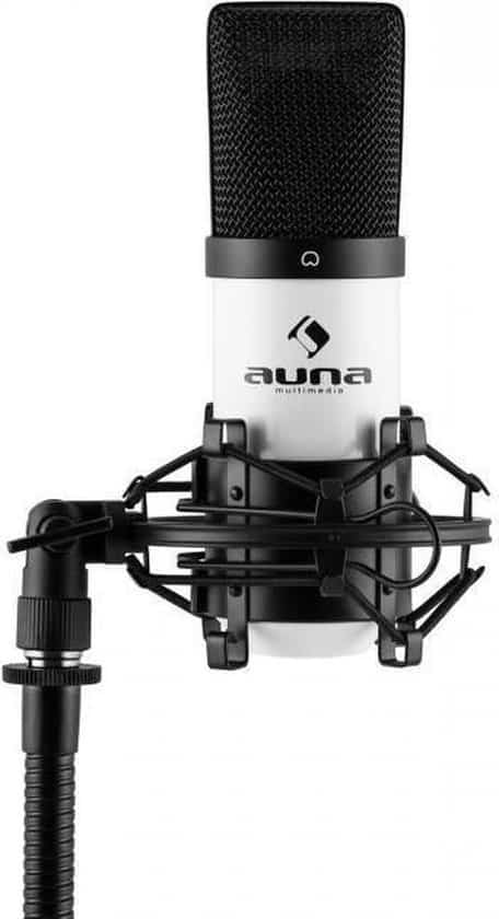 studio microfoon auna mic 900wh studio condensator microfoon met usb