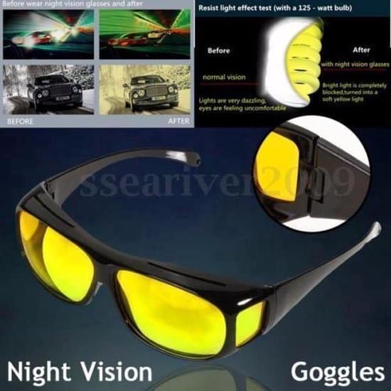 synx tools nachtbril du luxe nachtvisie veilig rijden auto bril gele
