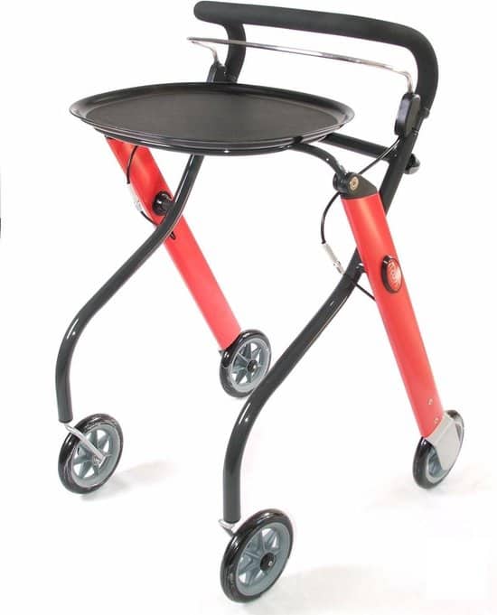 trust care lets go indoor rollator rood anthraciet