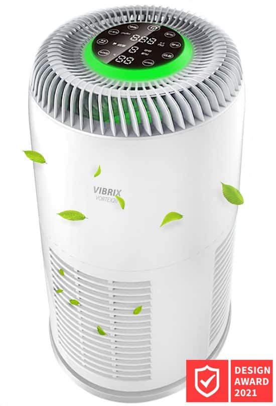 vibrix vortex20 luchtreiniger air purifier met ionisator en en uv