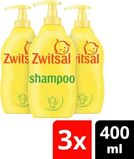 zwitsal baby shampoo 3 x 400 ml voordeelverpakking