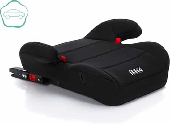 auto zitverhoger isofix autozitje kinderzitje zwart gecertificeerd