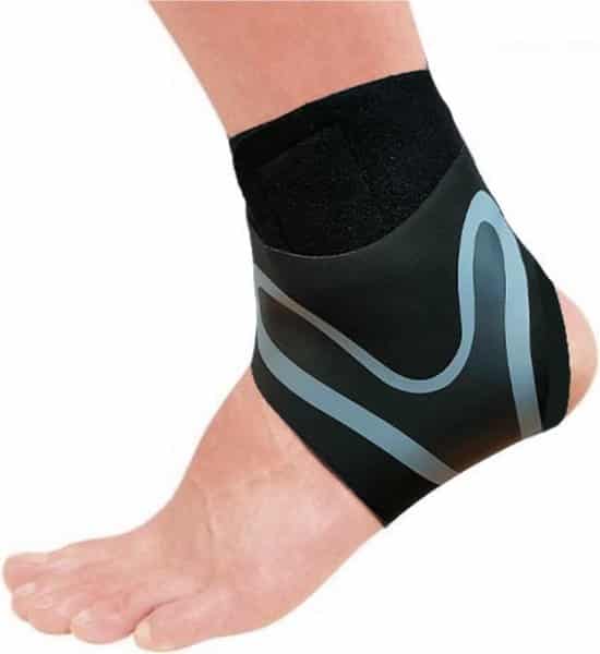 easy2fit enkelbrace enkelbandage dames heren zwart