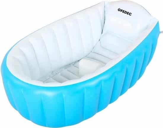fedec babybadje kinderbad met zitgedeelte opblaasbaar blauw