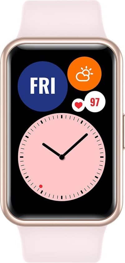 huawei watch fit smartwatch dames 10 dagen batterijduur sakura pink
