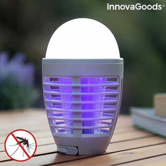 innovagoods anti muggenlamp 2 in 1 oplaadbaar camping lamp
