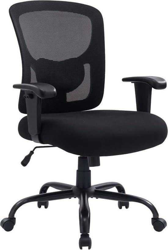 ivol ergonomische bureaustoel robust xxl mesh 150kg draagkracht