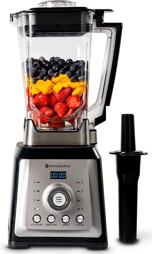 kitchenbrothers power blender 2000w 2l smoothies ijscrusher 8 1