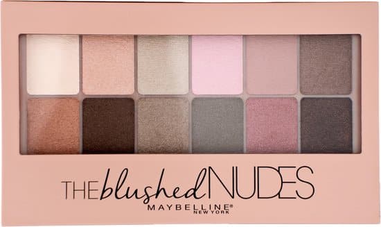 maybelline the blushed nudes oogschaduwpalette 12 roze nude tinten