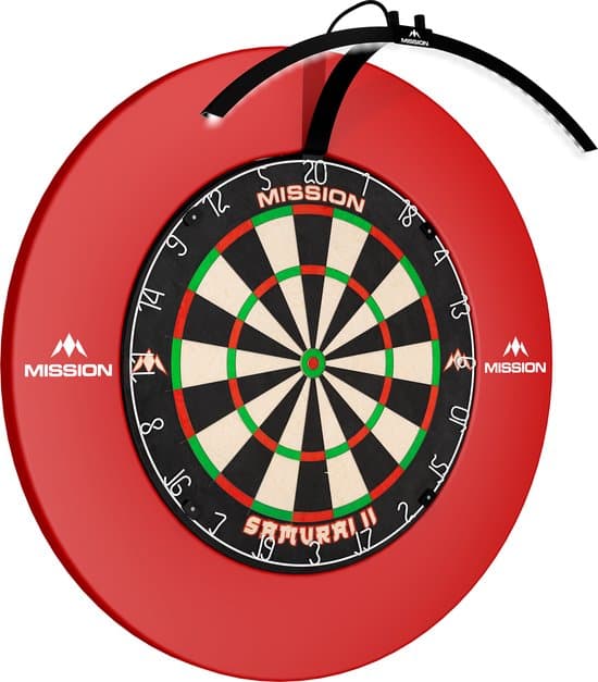 mission torus 100 foldable led dartbord verlichting