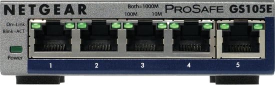 netgear prosafe gs105e netwerk switch smart managed 5 poorten