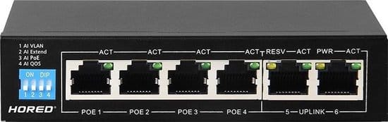 poe switch power over ethernet switch 5 poorts 10 100 beveiliging