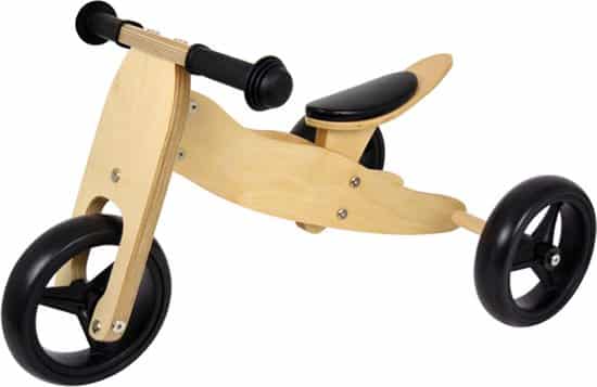 prenatal houten loopfiets voor binnen en buiten twee en driewieler 1