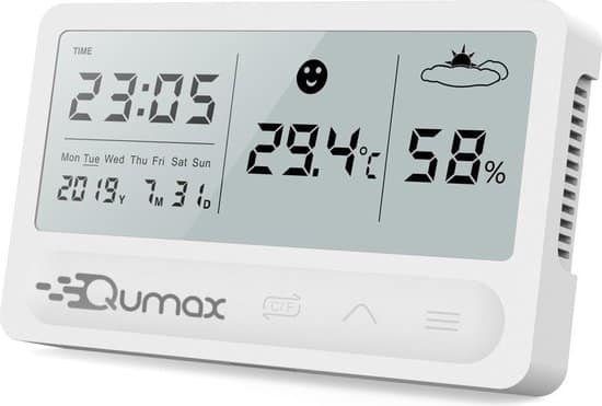 qumax digitale hygrometer thermometer voor binnen luchtvochtigheidsmeter