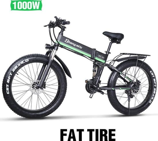 shengmilo elektrische fiets fat tire ebike opvouwbaar 26 inch 1000w