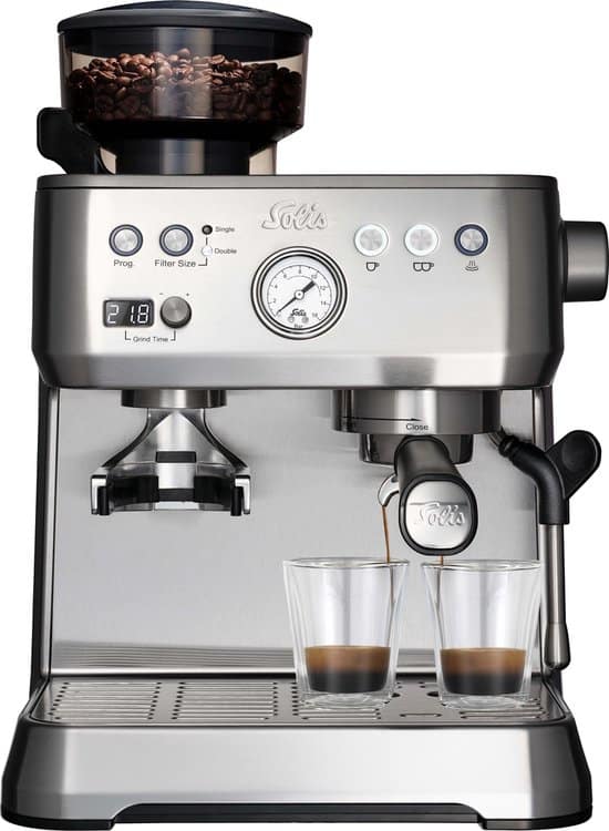 solis grind infuse perfetta 1019 pistonmachine espressomachine met