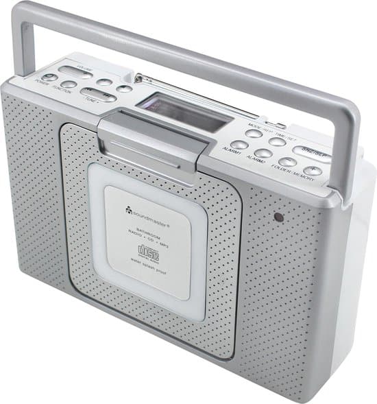 soundmaster bcd480 spatwaterdichte badkamer keukenradio radio met cd en klok