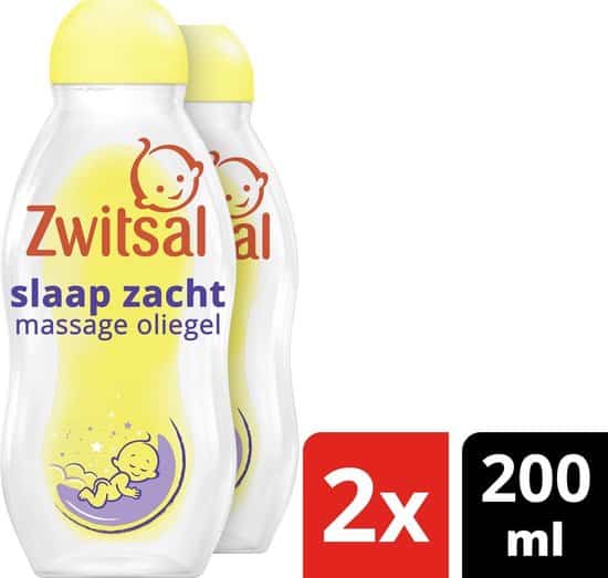 zwitsal baby massage olie lavendel 2 x 200 ml voordeelverpakking
