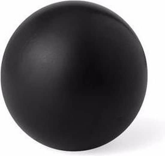3x stuks zwarte anti stressballen van 6 cm mindfullness relax