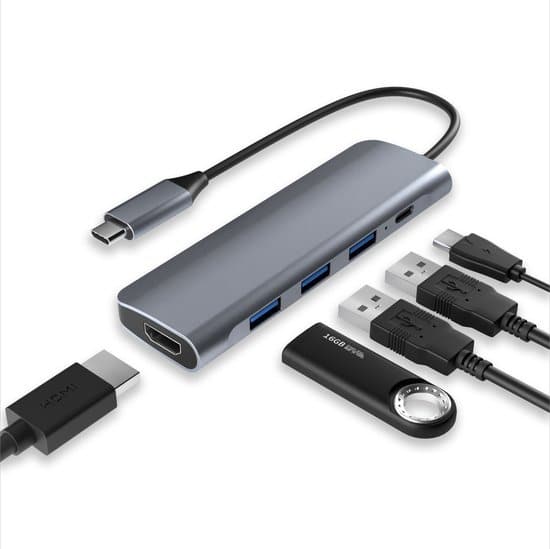 acropaq u4 aluminium usb c hub 5 in 1 met hdmi