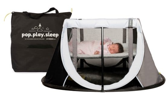 aeromoov instant travel cot reisbed grey rock