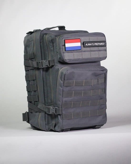 always prepared tactical backpack rugzak grey warrior 45 liter