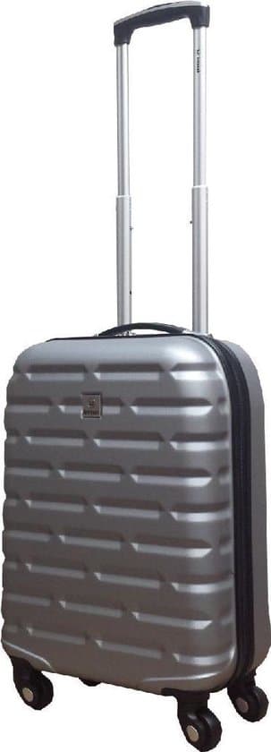 benzi handbagage koffer 55 cm bricks zilver