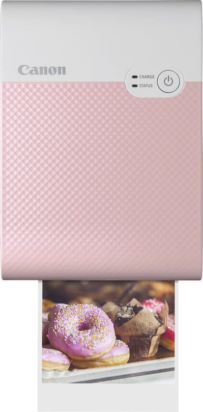 canon selphy square qx10 mobiele fotoprinter roze