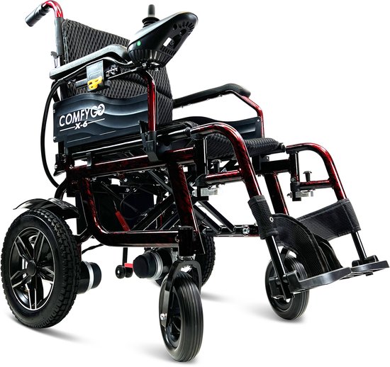 comfygo x 6 elektrische lichtgewicht opvouwbare rolstoel elektrische