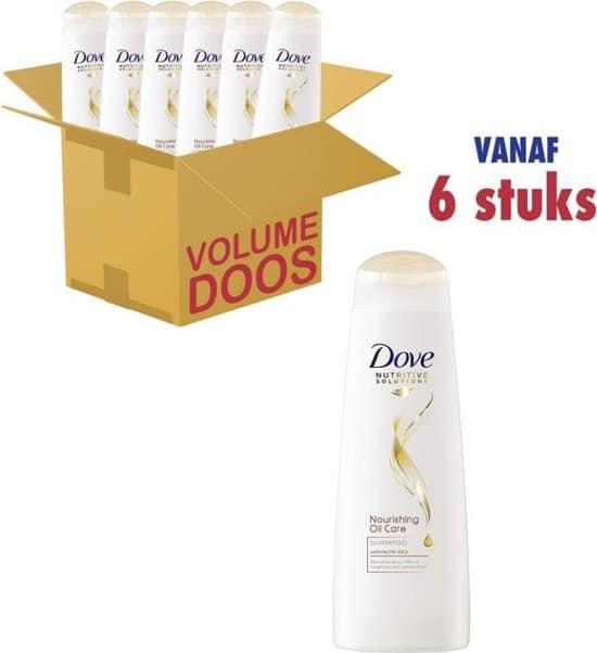 dove hair therapy nourishing oil care women 250 ml shampoo 6 stuks