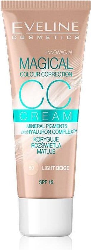 eveline cosmeticsa cc cream magical colour correction light beige 30ml