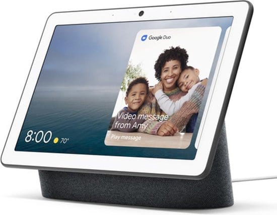 home speaker google nest hub max smart speaker met scherm charcoal eu