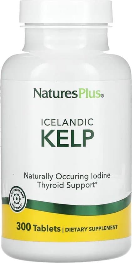 jodium tabletten icelandic kelp 150 mcg 300 stuks naturesplus kelp
