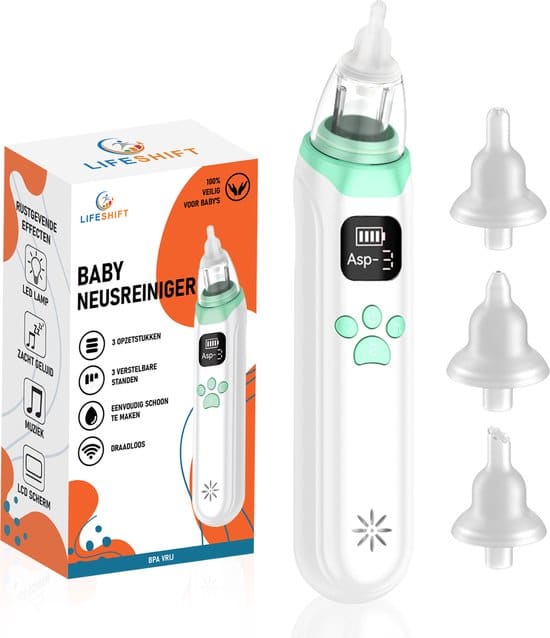 lifeshift elektrische baby neusreiniger voor verzorging neuszuiger