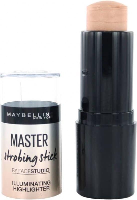 maybelline master strobing stick 200 medium nude glow highlighter