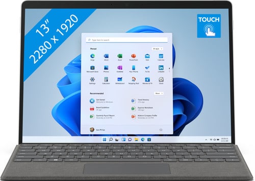 microsoft surface pro 8 i5 8 256 platinum 1