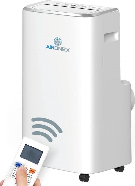 mobiele airco aironex 12000 btu airconditioner wit airco met