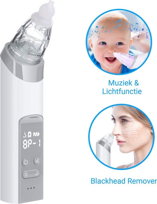 neusreininger baby elektrische neuszuiger neus aspirator met usb