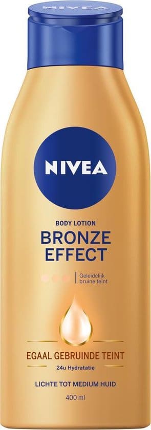 nivea zelfbruiner bronze effect body lotion lichte tot medium huid 400 ml
