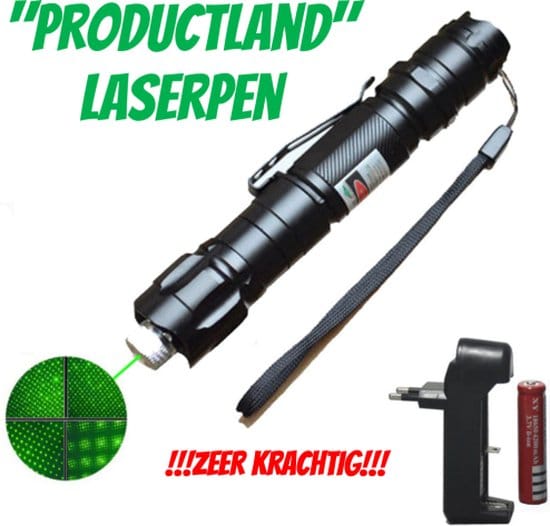 productland laserpen laser pointer laserpen groen zeer vel oplaadbaar